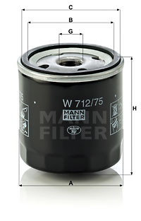 EM-10001 - Oil Filter W 712/75