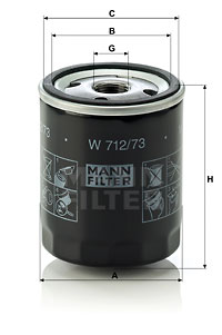 EM-10005 - Oil Filter W 712/73