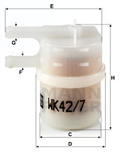 EM-20002 - Fuel Filter WK 42/7