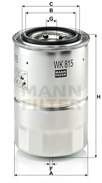 EM-20005 - Fuel Filter WK 815 x