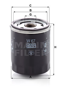 EM-10012 - Oil Filter W 67