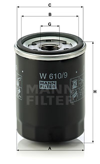 EM-10015 - Oil Filter W 610/9