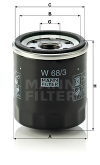 EM-10018 - Oil Filter W 68/3