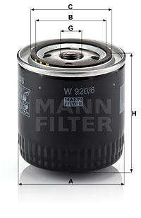 EM-10036 - Oil Filter W 920/6