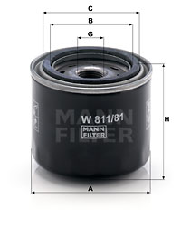 EM-10055 - Oil Filter W 811/81