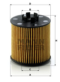 EM-10056 - Oil Filter HU 712/6 x