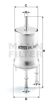 EM-20036 - Fuel Filter WK 69/1