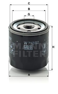 EM-10063 - Oil Filter W 712/92