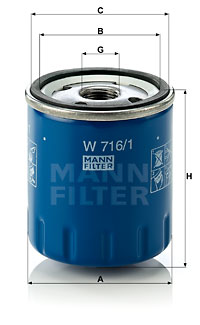 EM-10115 - Oil Filter W 716/1