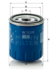 EM-10116 - Oil Filter W 712/8