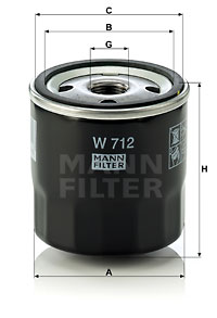 EM-10136 - Oil Filter W 712