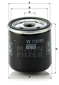 EM-10142 - Oil Filter W 712/80