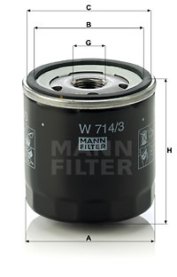 EM-10171 - Oil Filter W 714/3