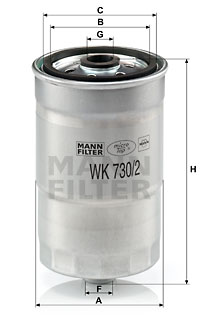 EM-20135 - Fuel Filter WK 730/2 x